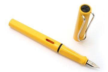 德國品牌LAMY SAFARI狩獵系列鋼筆F尖-黃色(18)＊送吸水器