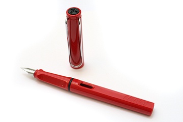德國品牌LAMY SAFARI狩獵系列鋼筆F尖-紅色(16)＊送吸水器