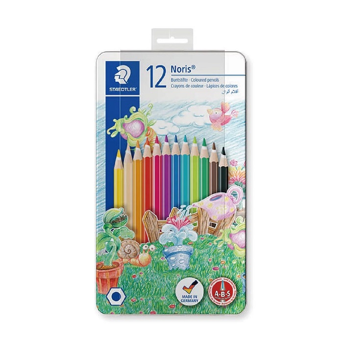 施德樓 MS145 AM12 快樂學園油性色鉛筆12色組-動物篇