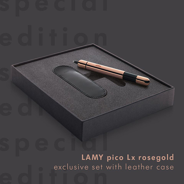 LAMY PICO口袋筆系列原子筆筆套禮盒奢華玫瑰金特別限量版 281