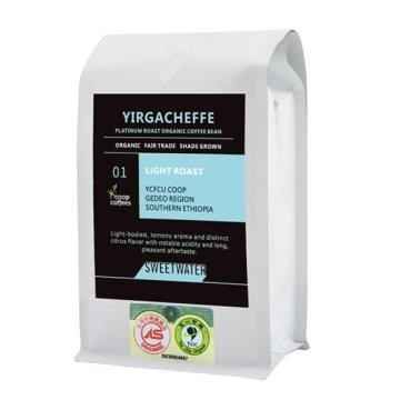 【SWEETWATER】耶加雪夫白金淺焙有機咖啡豆---半磅(227g)