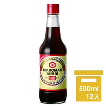 【龜甲萬】甘醇醬油 (500ml)x12罐