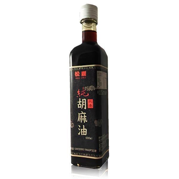 【松鼎】正宗北港純黑麻油(500ml/瓶)