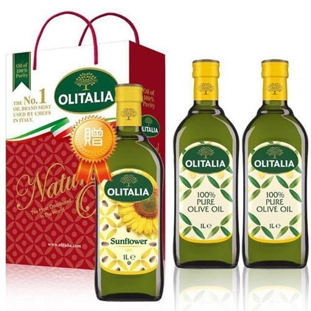 奧利塔橄欖油禮盒組 (2罐/組) 1組贈1瓶葵花油