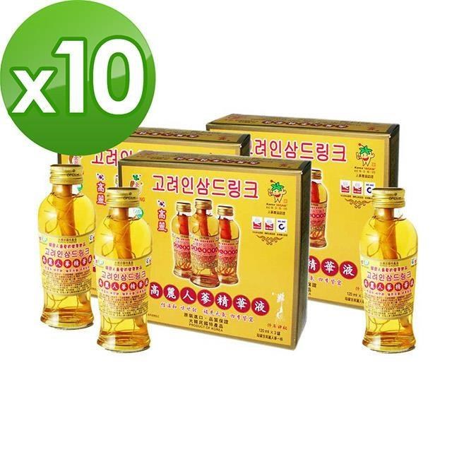 金蔘-韓國高麗人蔘精華液(120ml*3瓶)共10盒