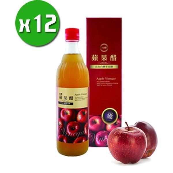 【台糖】蘋果醋x12瓶(600ml/瓶)