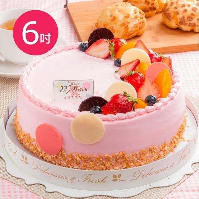 樂活e棧 母親節造型蛋糕-初戀圓舞曲蛋糕(6吋/顆,共1顆)