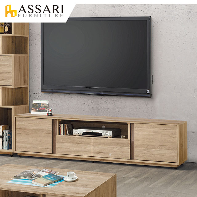 ASSARI-莫蘭迪6尺電視櫃(寬182x深40x高49cm)
