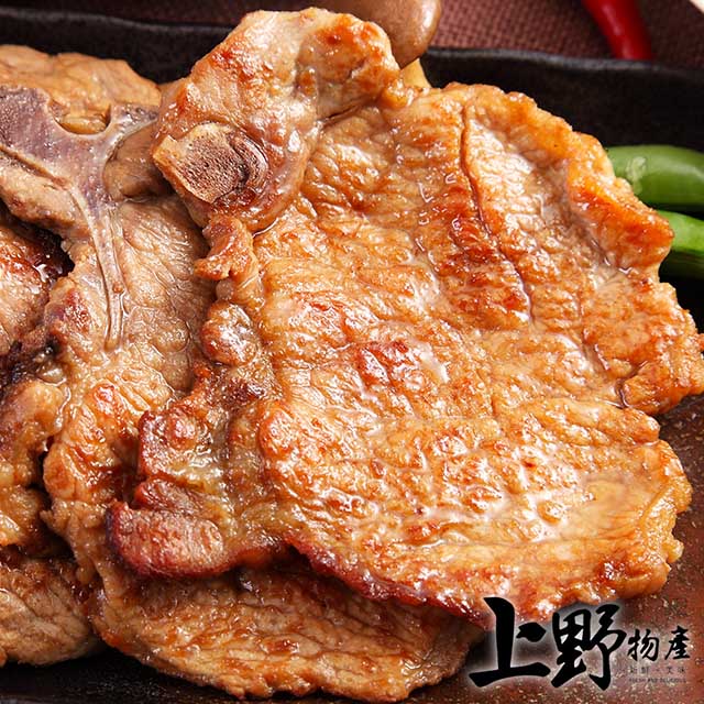 【上野物產】醬燒帶骨里肌豬排 (75g±10%/片) x15