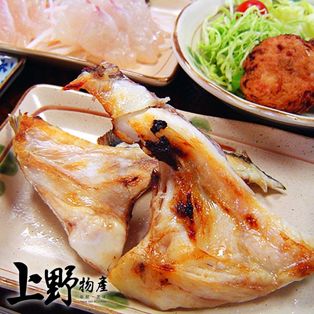 【上野物產】零污染 外銷等級 台灣高級鯛魚下巴 (約8-10片 1000g±10%/包) x5包