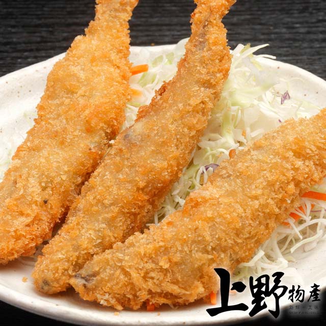 【上野物產】黃金爆卵柳葉魚(200g土10%/包) x 11 包