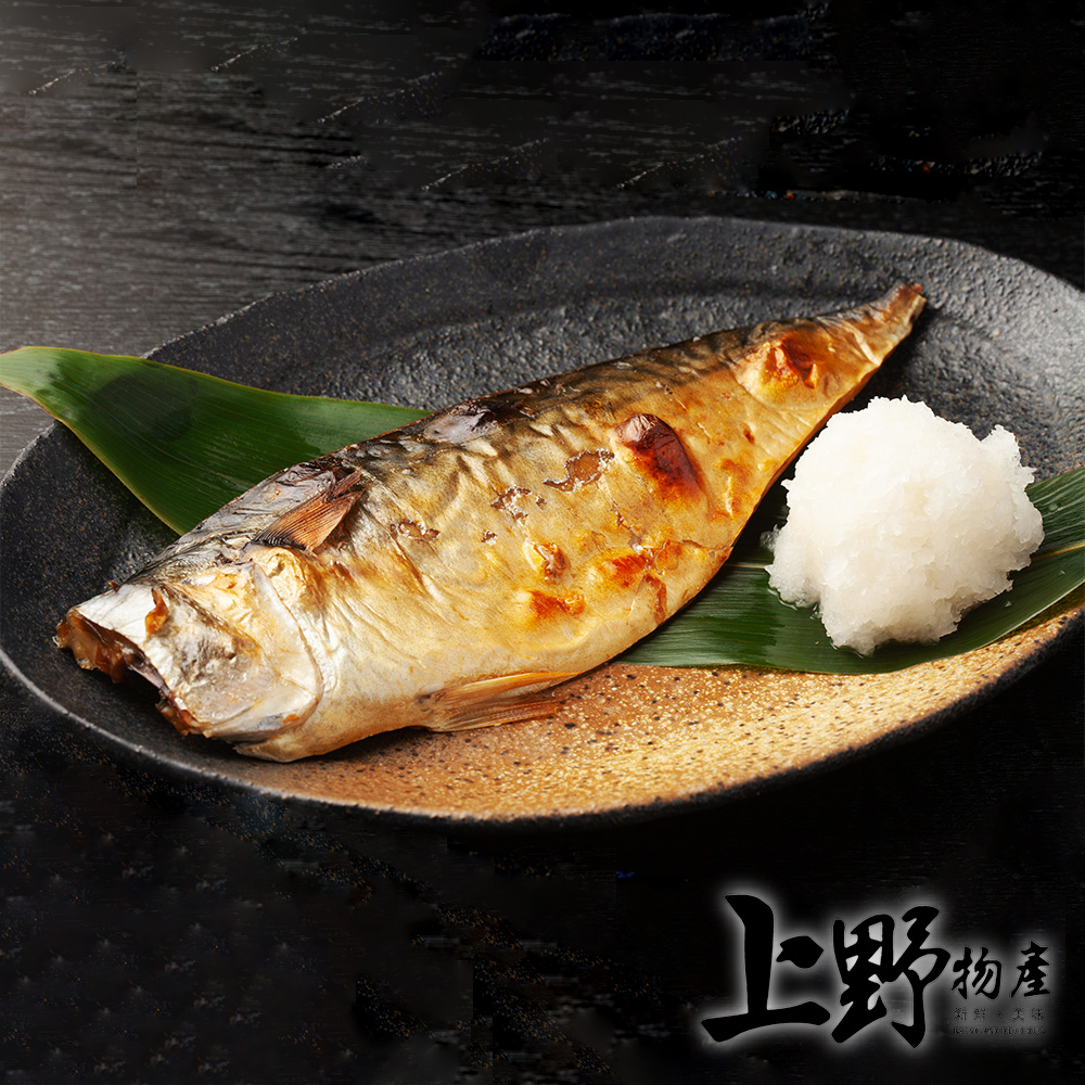【上野物產】台灣宜蘭產地直送 薄鹽鯖魚 (160g±10%/片 )x10片