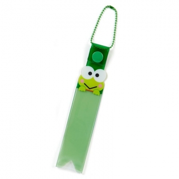 〔小禮堂〕大眼蛙 塑膠演唱會彩帶收納套《綠.吊飾.鑰匙圈.粉絲收納》