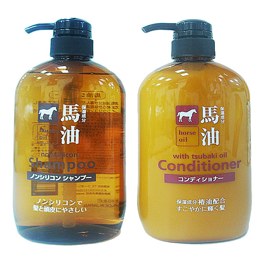 日本馬油洗髮乳-1入/椿花馬油潤髮乳-1入組