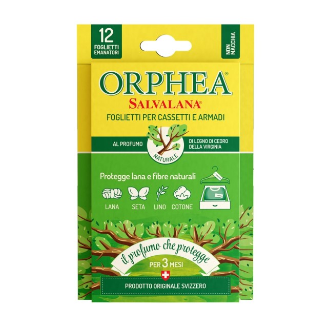 ORPHEA 歐菲雅衣物保護片-原木香氣(12片) 24盒裝 整箱購買