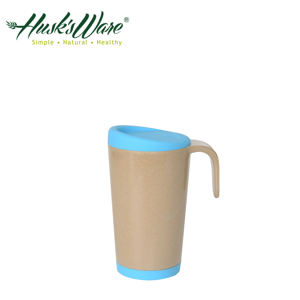 【Husk’s ware】美國Husk’s ware稻殼環保創意馬克杯-綠松石藍