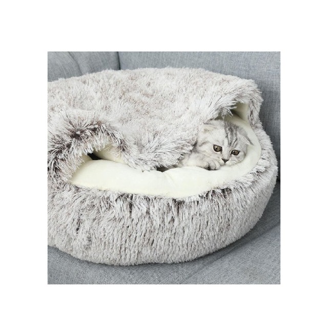 Caiyi 貓窩 狗窩 寵物貝殼窩 寵物床 寵物窩 睡窩 冬季必備 寵物深度睡眠