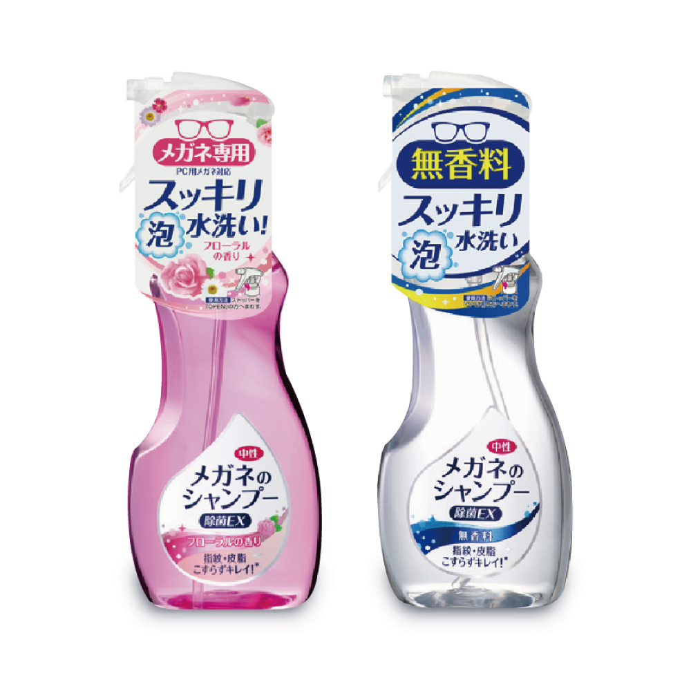 2瓶超值組)日本SOFT99眼鏡清洗液200ml/瓶-無香味(透明色)+玫瑰香(粉紅色) - PChome 24h購物