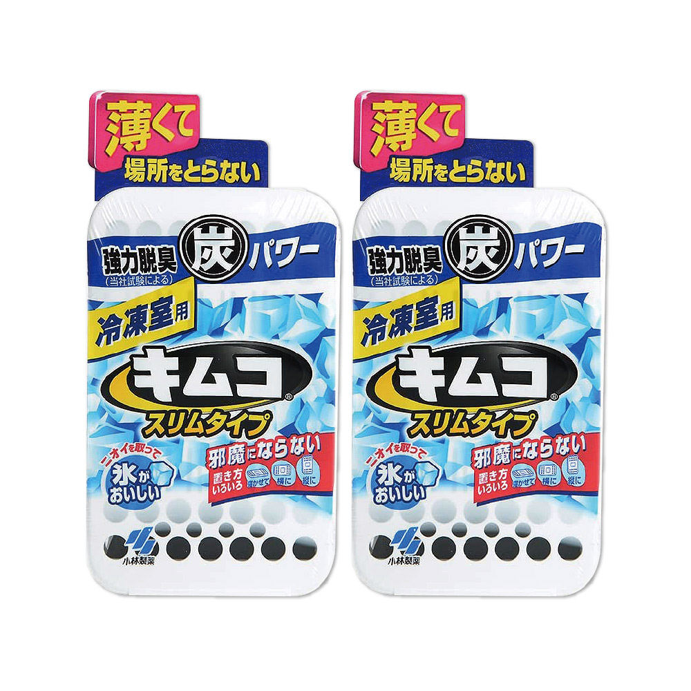 (2盒超值組)日本小林製藥-冰箱冷凍庫專用超薄型冷凍櫃除臭劑26g/盒(雙重