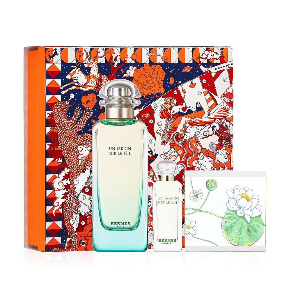 Hermes 愛馬仕尼羅河花園淡香水香氛禮盒 淡香水100ml 7 5ml 香皂50g Pchome 24h購物