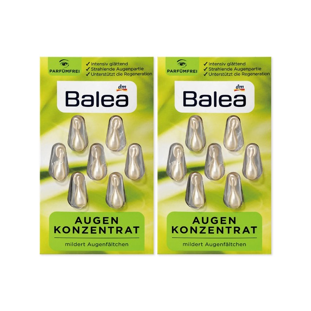 (2片組)德國DM-Balea芭樂雅緊緻肌膚鎖水保濕精華油膠囊1mlx7顆/片-眼部保濕