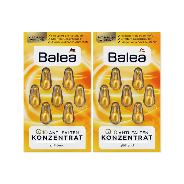 (2片組)德國DM-Balea芭樂雅緊緻肌膚鎖水保濕精華油膠囊1mlx7顆/片-Q10緊膚(