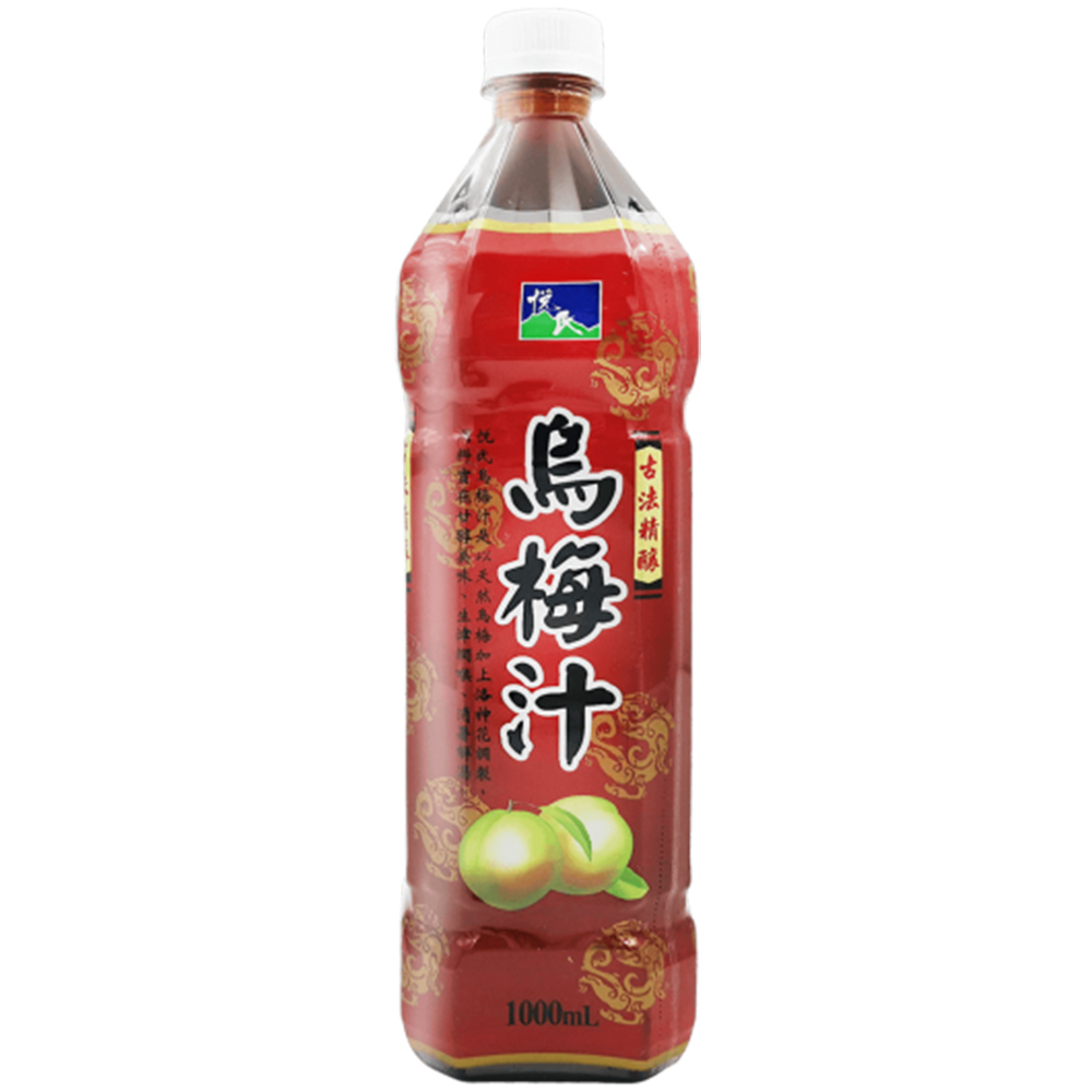 悅氏 烏梅汁 1000mlx12入(兩箱)