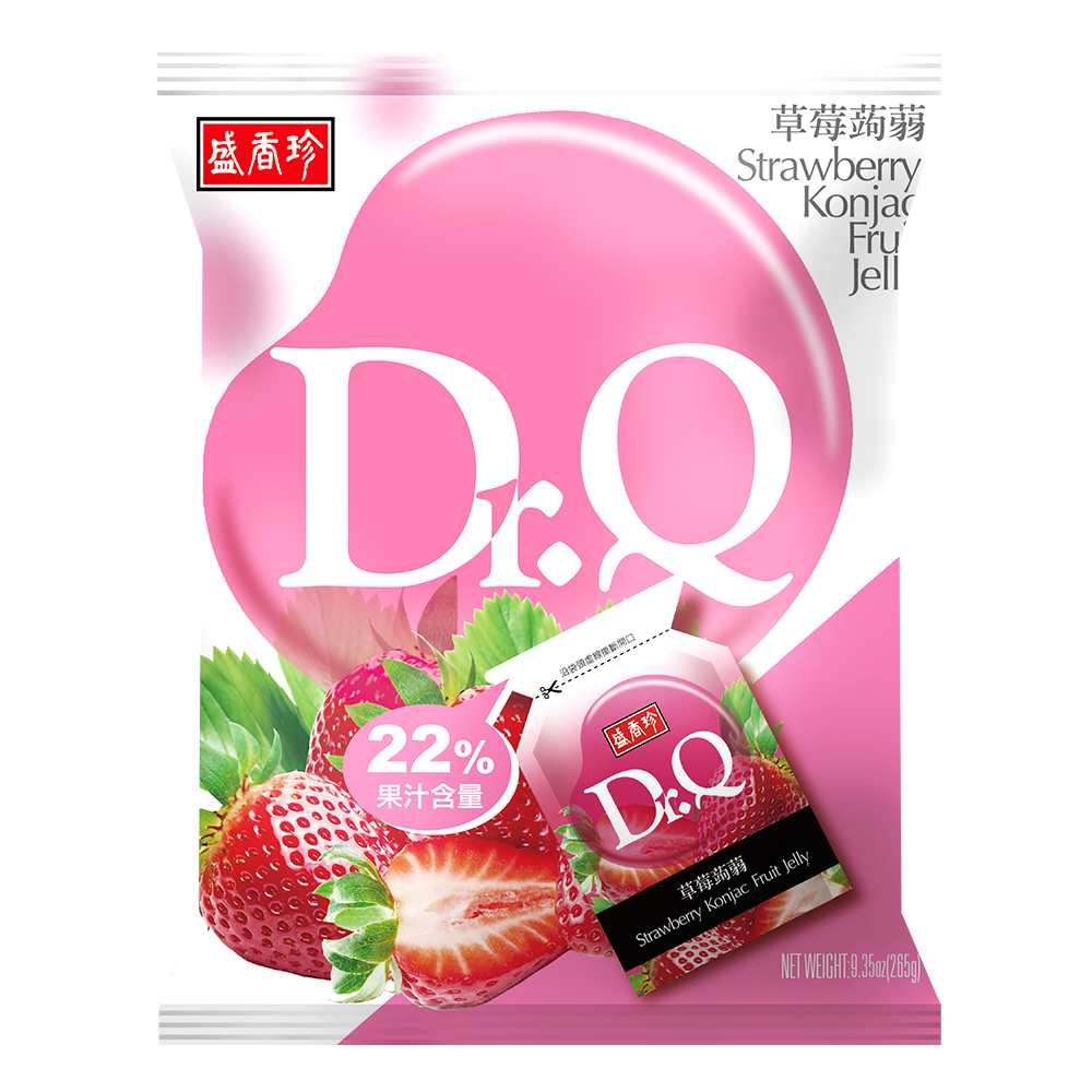 《盛香珍》Dr.Q草莓蒟蒻265g(包)