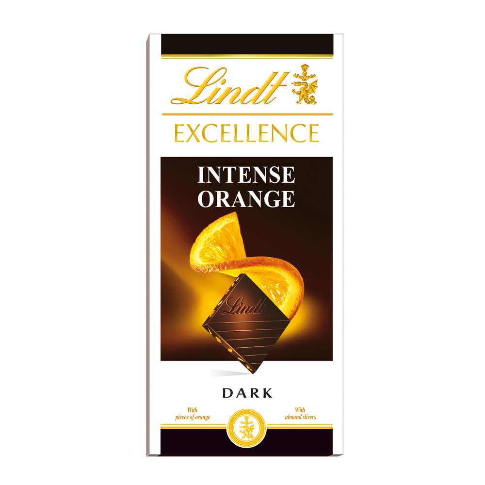 《瑞士蓮 Lindt》極醇系列香橙口味黑巧克力 (100g)