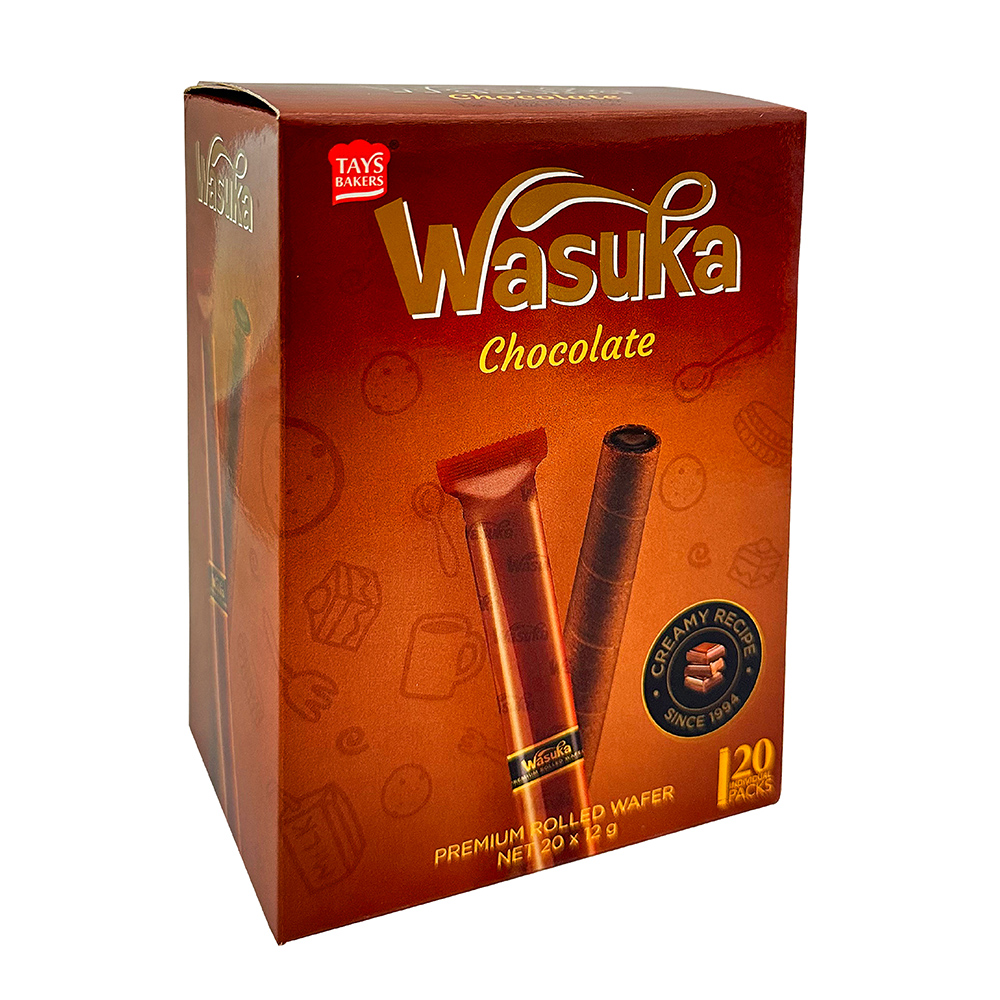 【Wasuka】爆漿頂級巧克力威化捲 240g