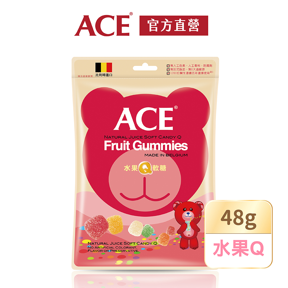 【ACE】水果Q軟糖48g/袋