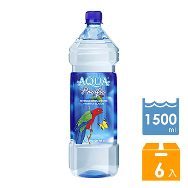 Aqua Pacific斐濟太平洋天然純淨礦泉水1500ml 6入 Pchome 24h購物