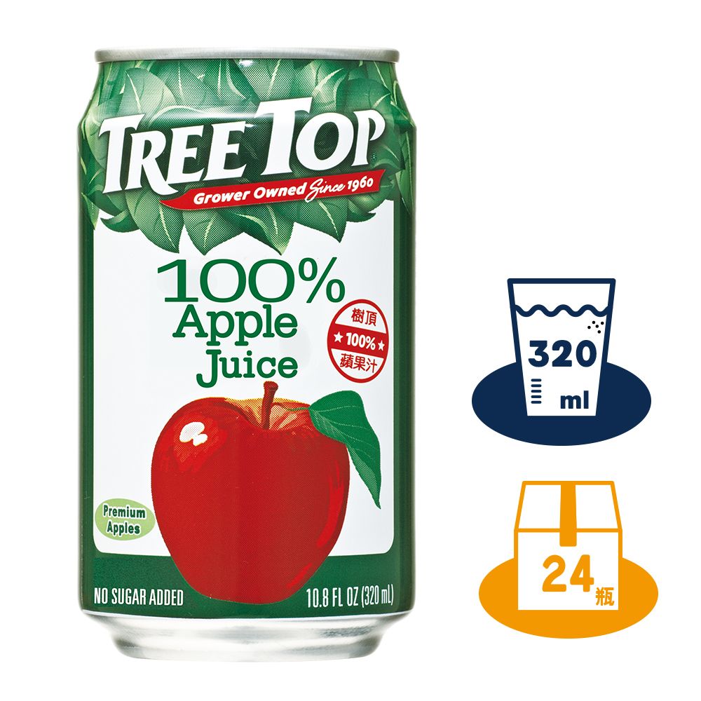 《Treetop》樹頂蘋果汁320ml*24入
