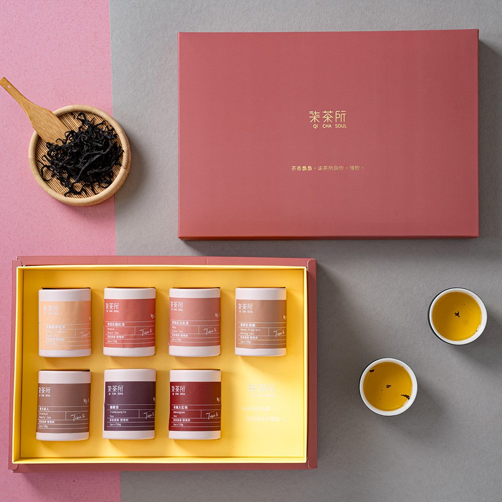 台灣七大經典茶葉禮盒(附提袋)