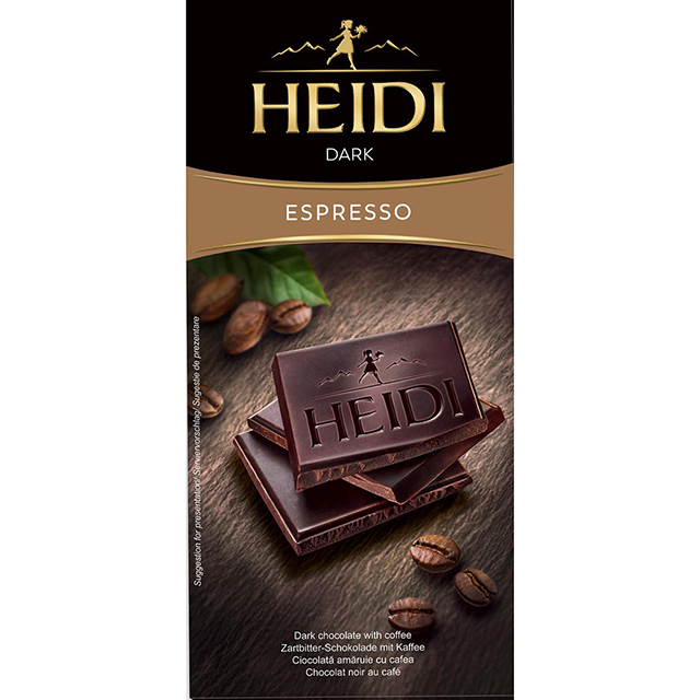 HEIDI chocolate 赫蒂義式濃縮咖啡黑巧克力 (80g)