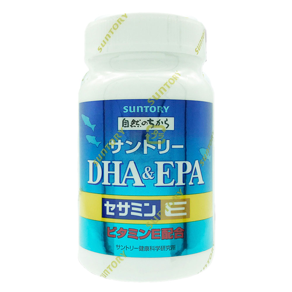 【三得利】 Suntory 魚油 DHA&EPA+芝麻明E(120錠/瓶)