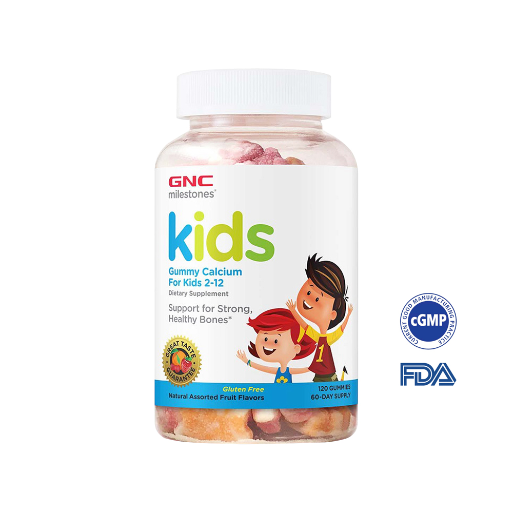 GNC健安喜 兒童鈣+D軟糖 什錦水果口味(120顆/瓶)