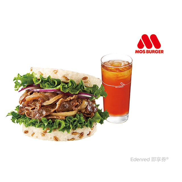 摩斯漢堡-C525超級大麥燒肉珍珠堡+冰紅茶(L) 好禮即享券