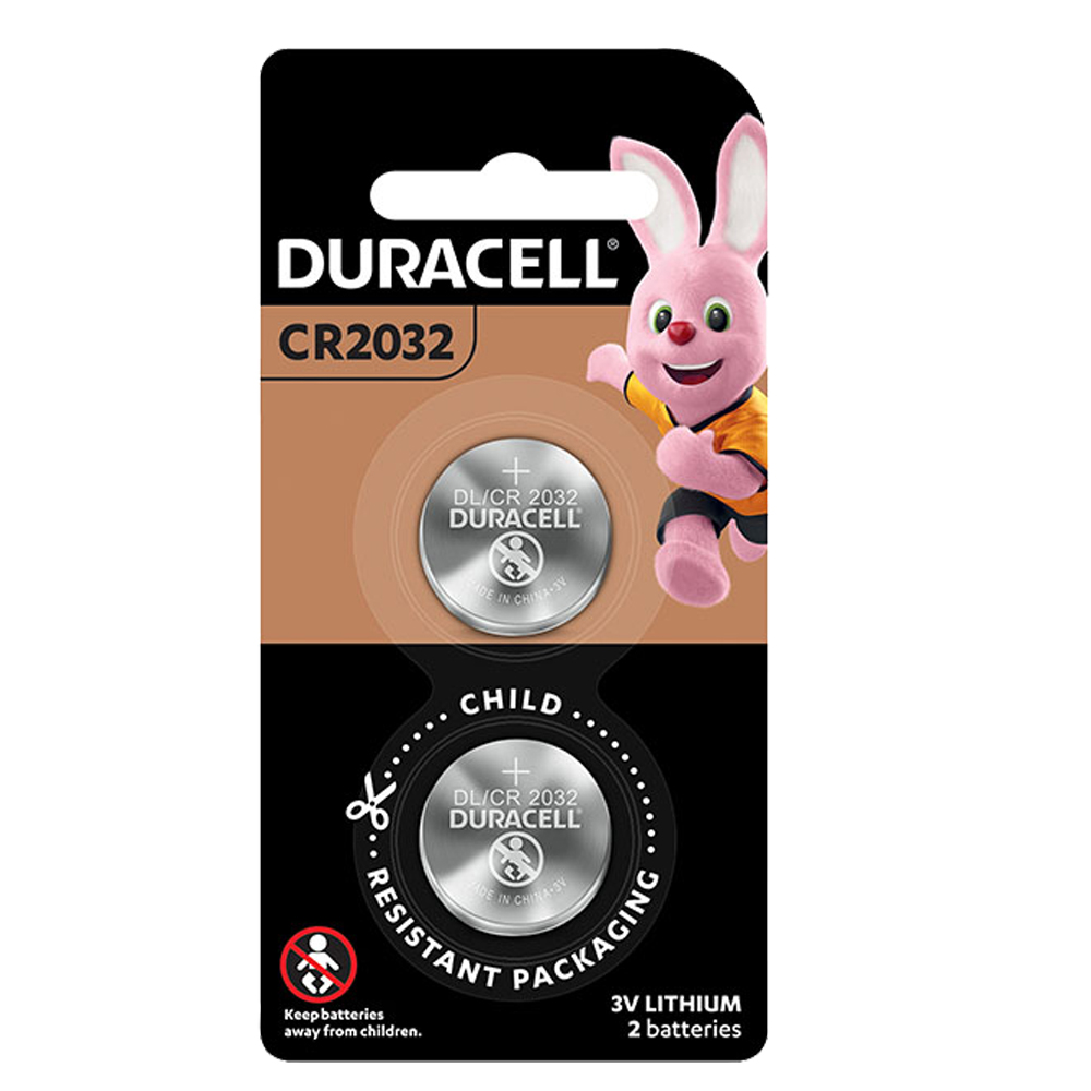 Duracell金頂鈕扣型鋰電池 CR2032 3伏特 3V(2入)