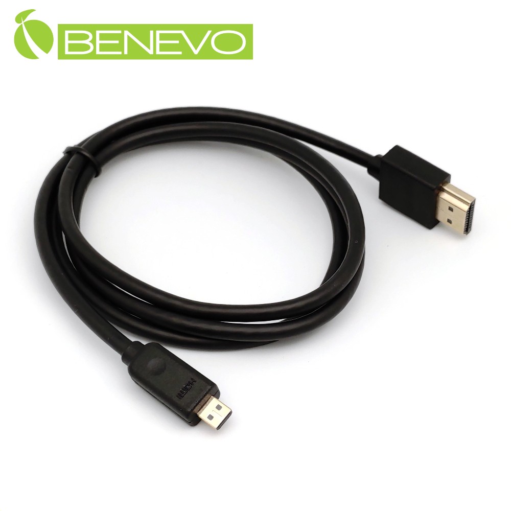 BENEVO 1米 Micro HDMI2.0 高品質影音連接線