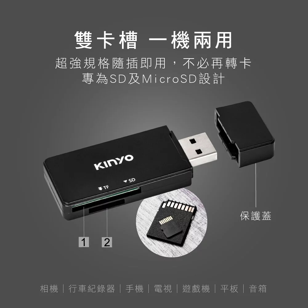【KINYO】USB_3.0讀卡機 KCR-120