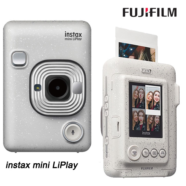 ▽ 豪華5件組FUJIFILM instax mini LiPlay 馬上看印相機-石英白(公司貨) - PChome 24h購物