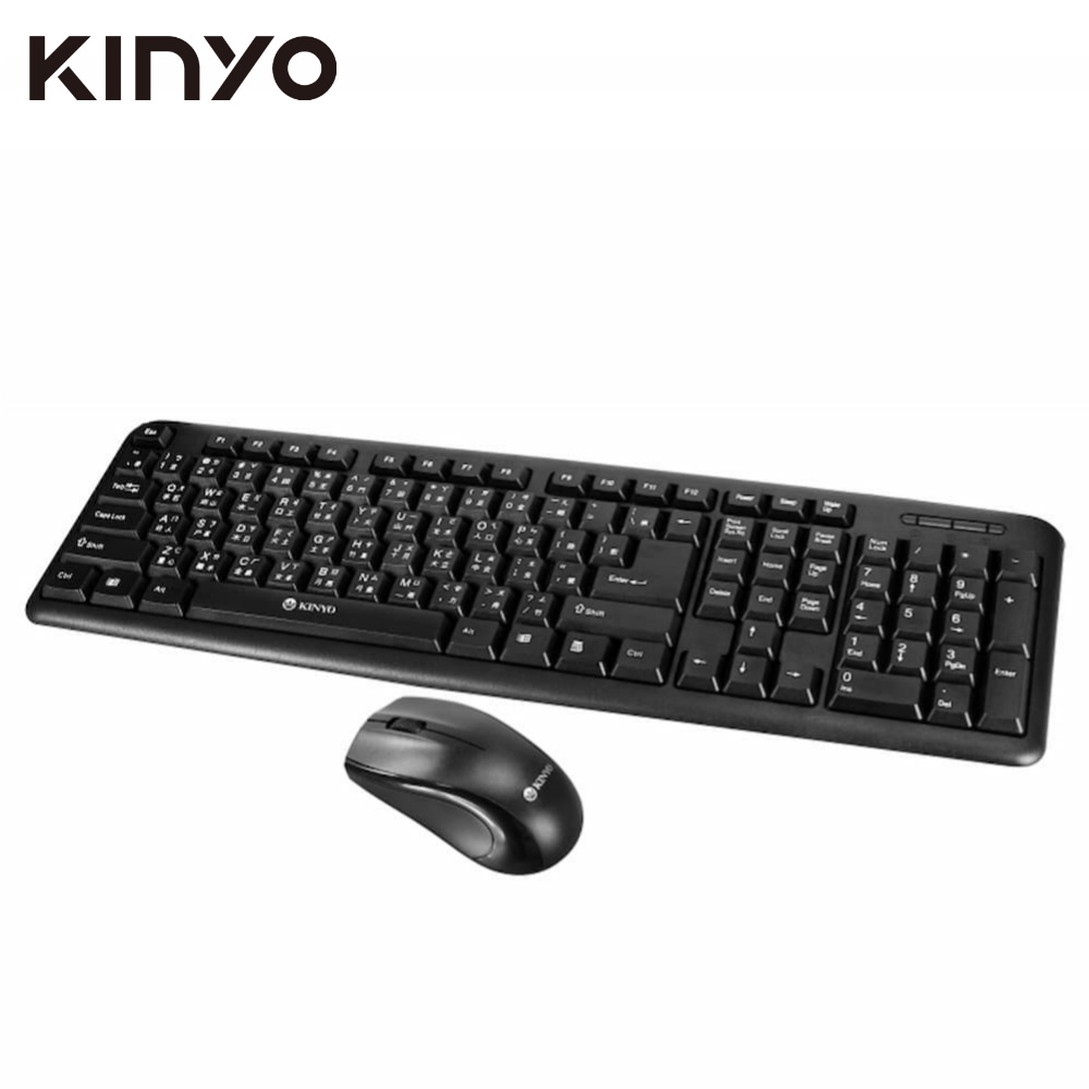 KINYO USB鍵盤滑鼠組KBM370