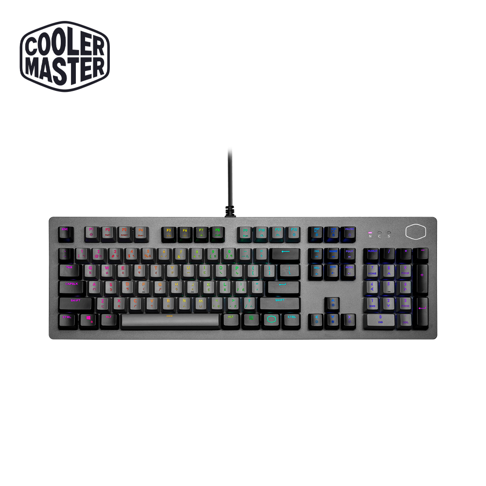 酷碼Cooler Master CK352 茶軸機械式RGB電競鍵盤(太空灰)