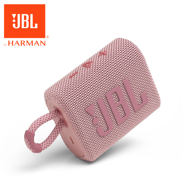 JBL GO 3 可攜式防水藍牙喇叭(粉紅色)