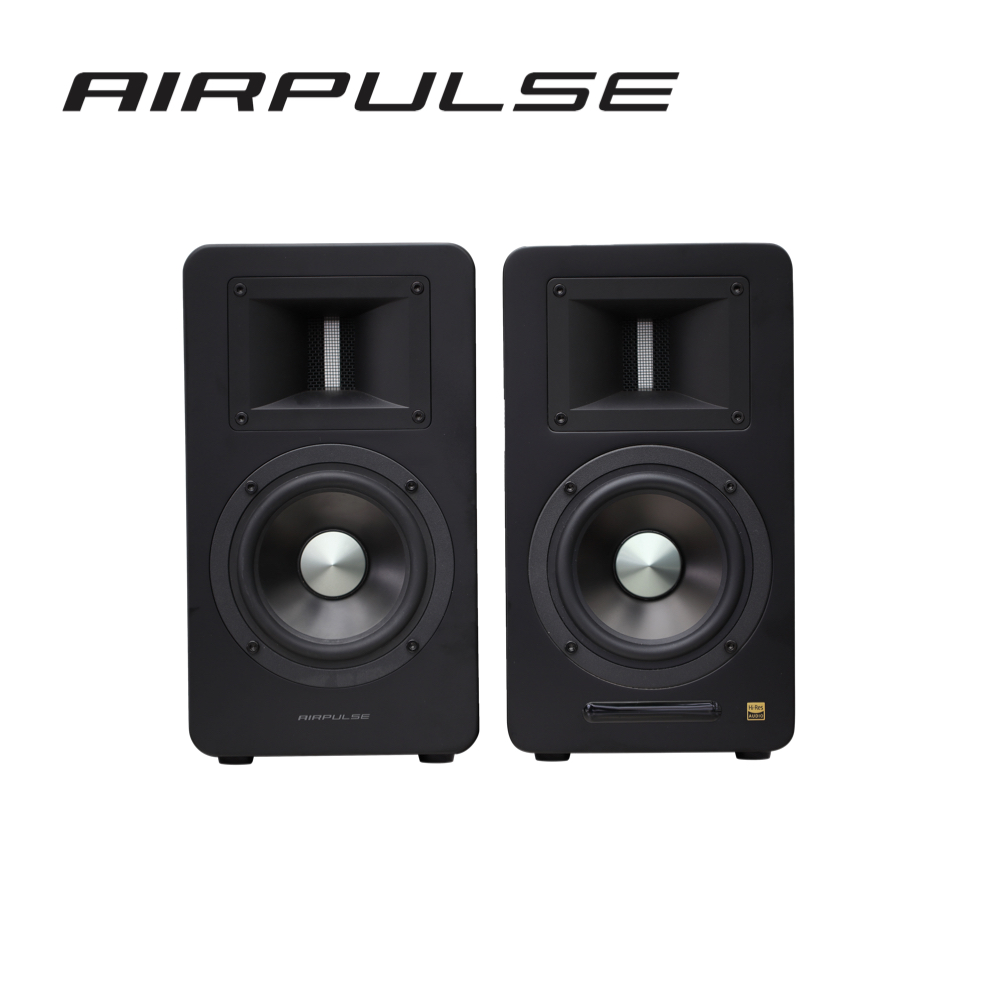 AIRPULSE A100 PLUS 主動式音箱(啞光黑)