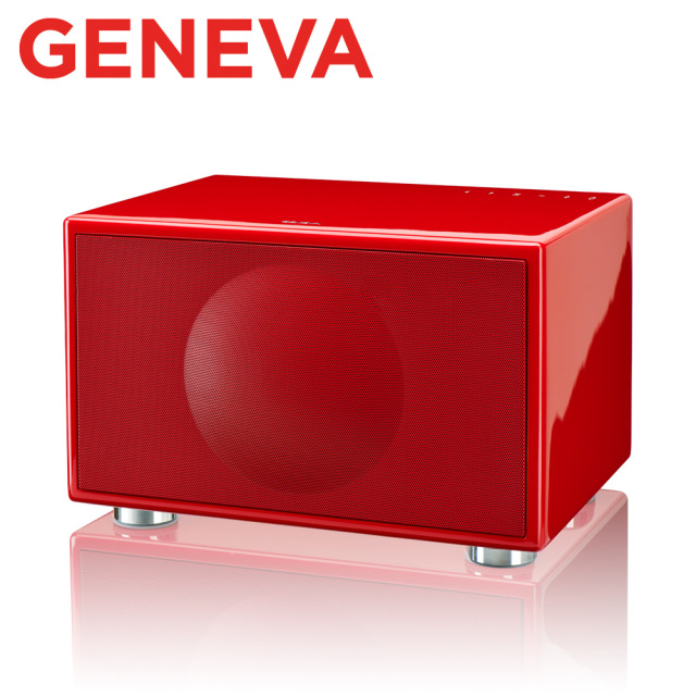 Geneva Classic M HIFI 藍牙鬧鐘收音機喇叭(紅色)