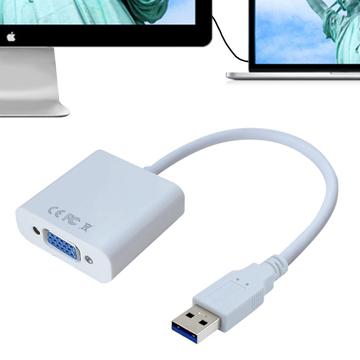 K-Line USB3.0 to VGA 外接擴展顯示卡(白色)