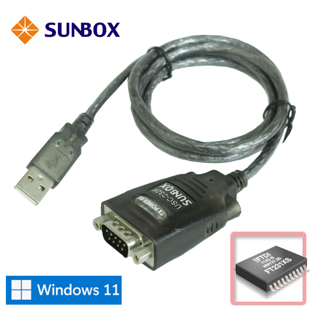 SUNBOX USB to RS232 轉換器 (USC-232F)