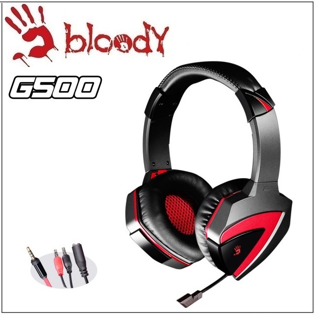 【A4 雙飛燕】 BLOODY 立體聲遊戲耳機 G500